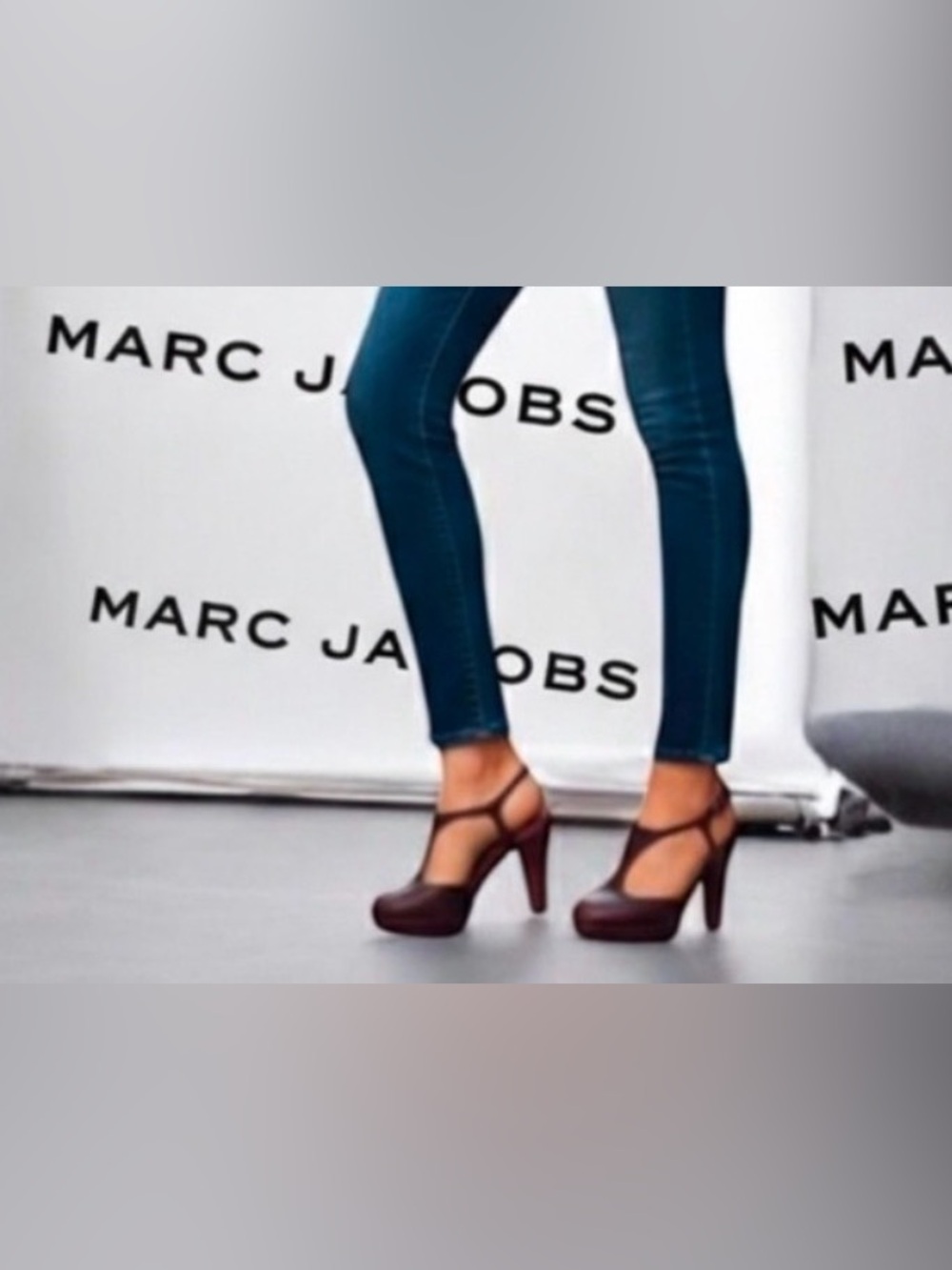 Authentic Marc Jacobs designer leather heels sz 7.5 Euro 37.5
